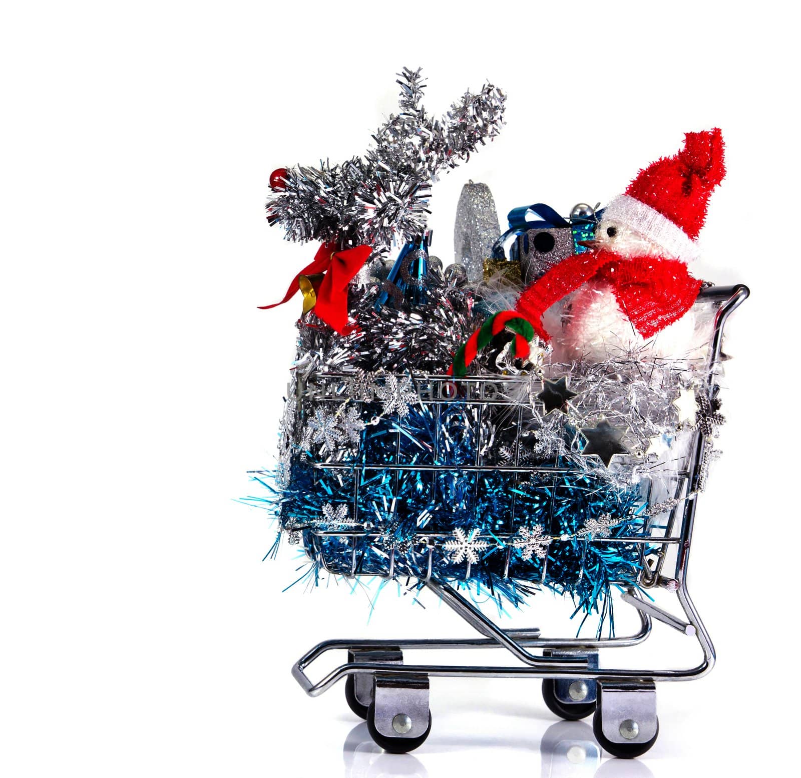 Christmas Shopping Cart by Myimagine
