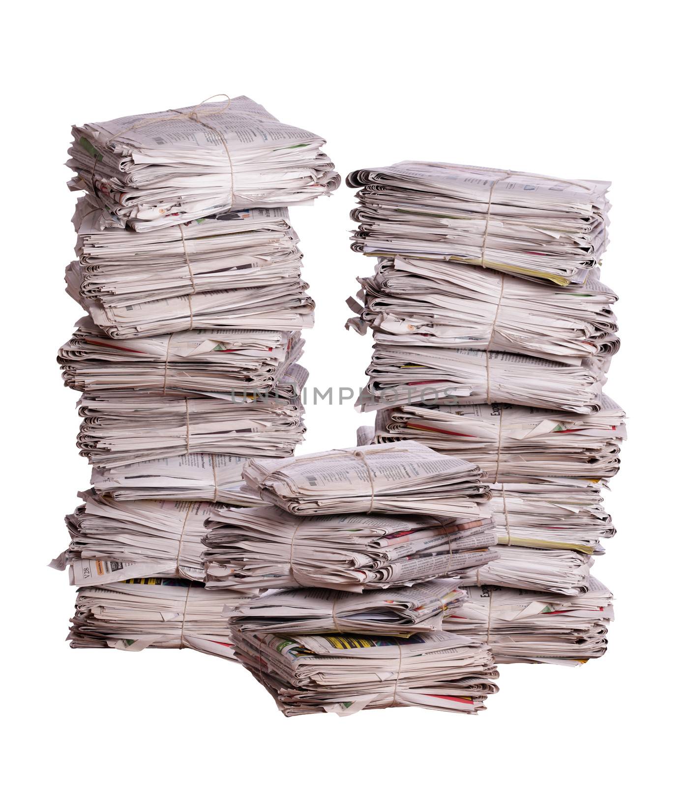 recycling newspaper