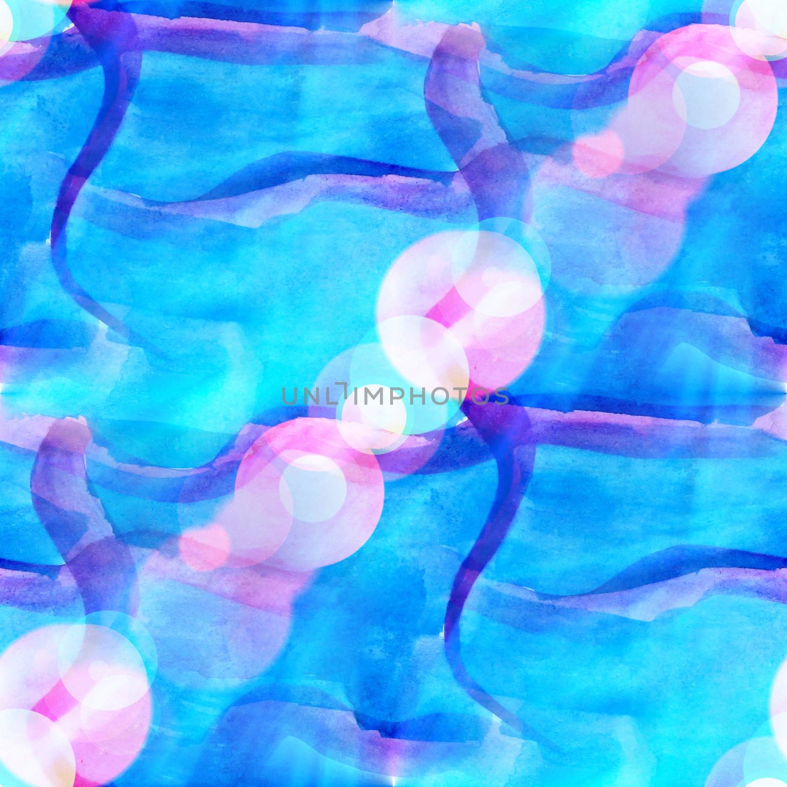 sun glare watercolor blue purple for your design