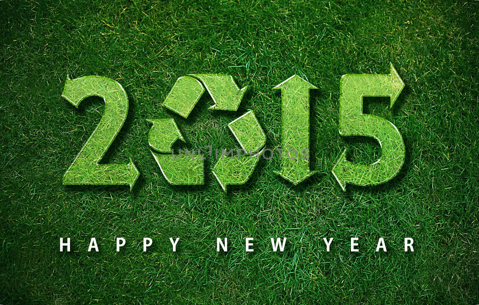 Happy new year 2015, with ecology concept for 2015 year, the same concept available for 2016 and 2017 year.
