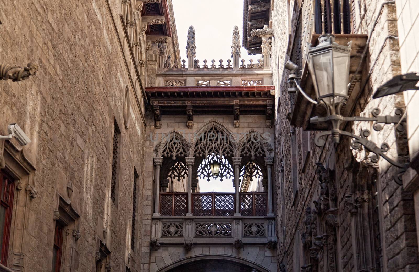 Gothic quarter in Barcelona, Spain
