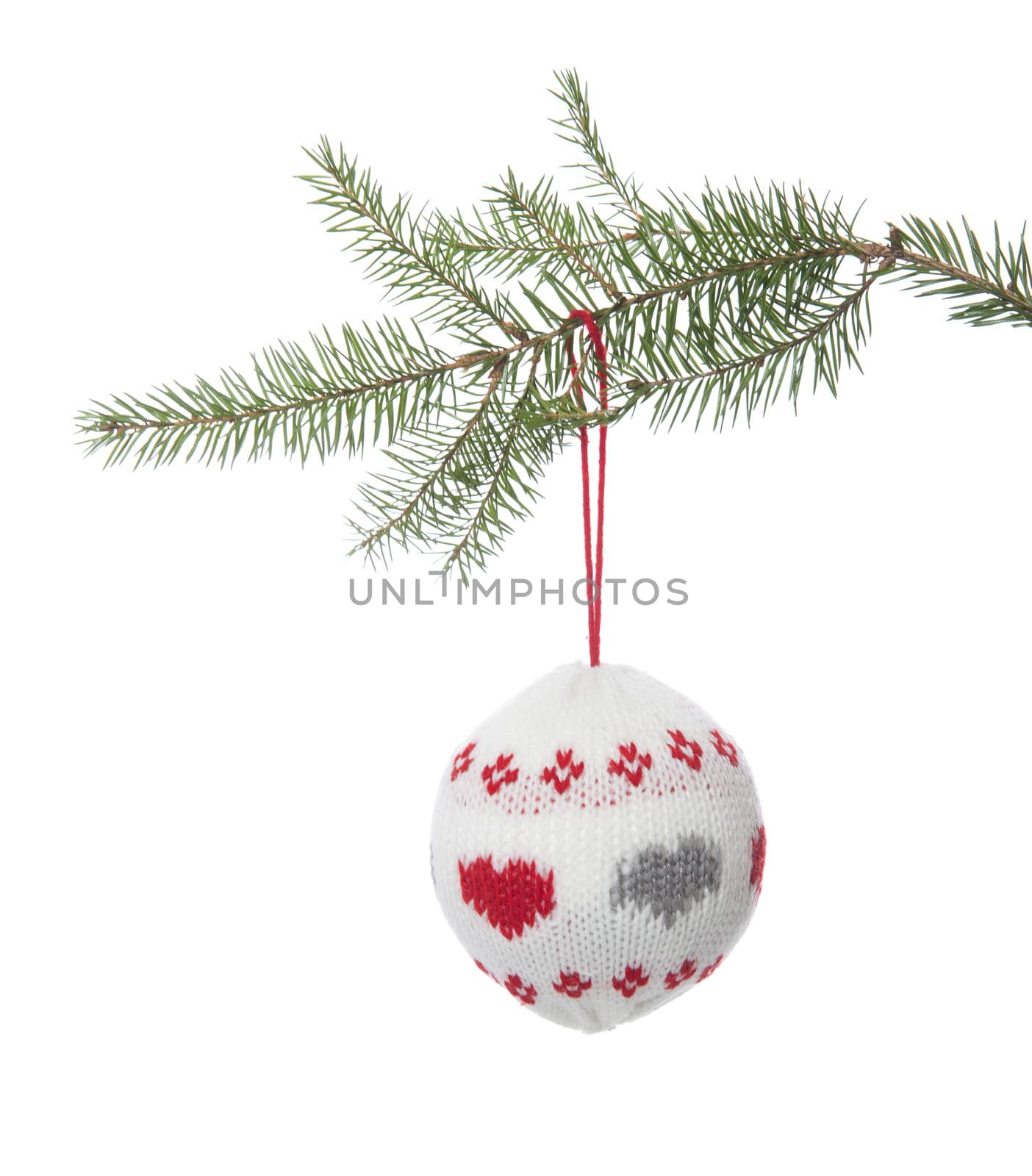 Christmas Decoration in a Pine tree