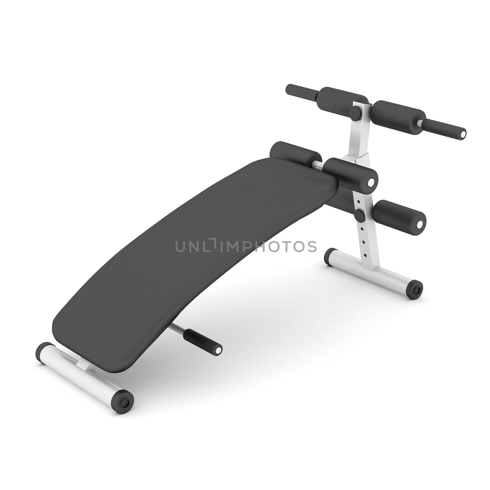 bench press isolated on white background