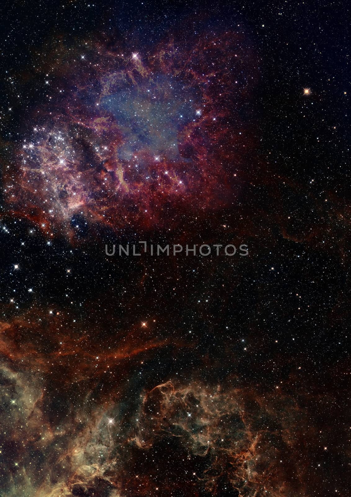 Small part of an infinite star field of space in the Universe. "Elements of this image furnished by NASA".