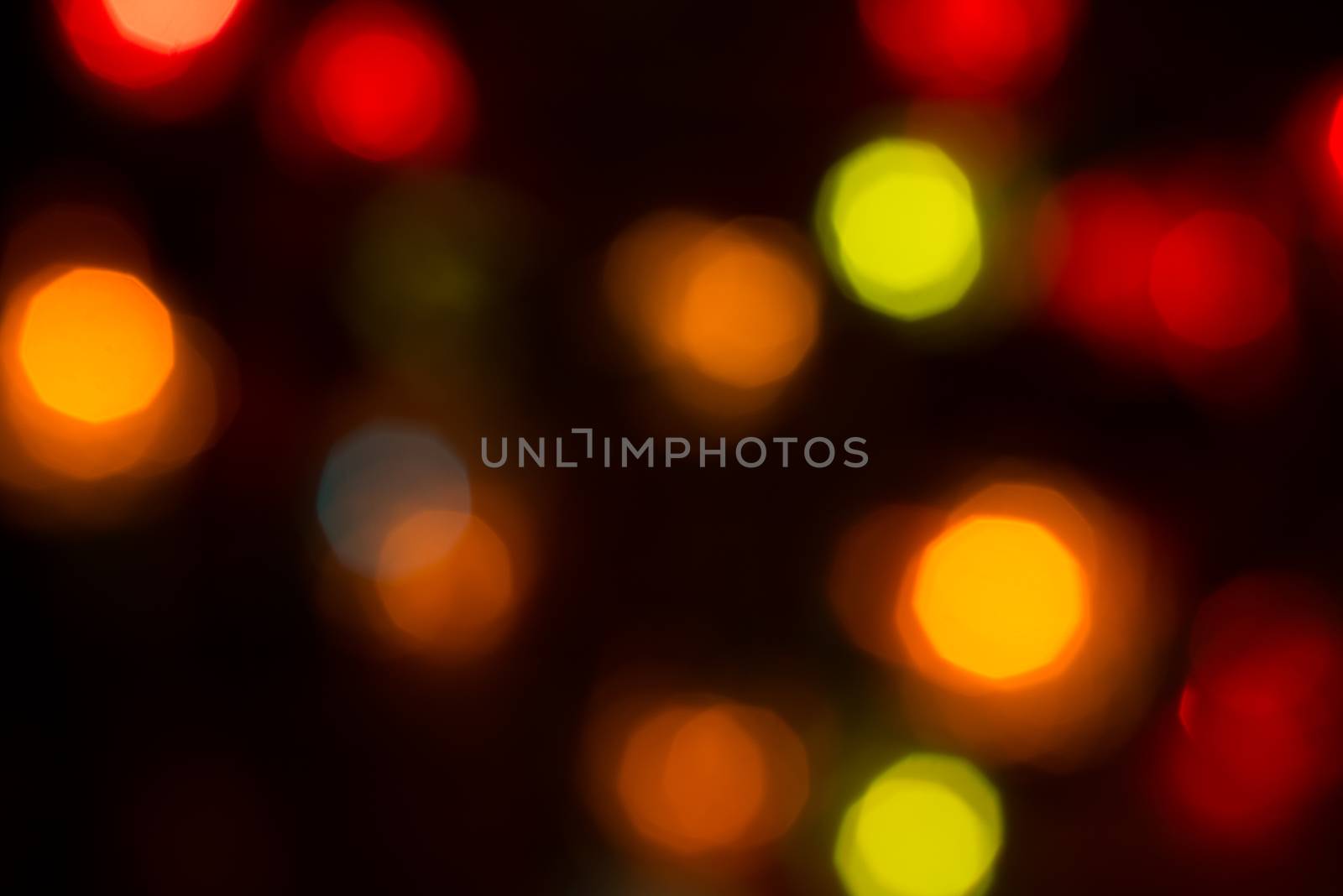 Full frame  take of colorful defocused Christmas lights