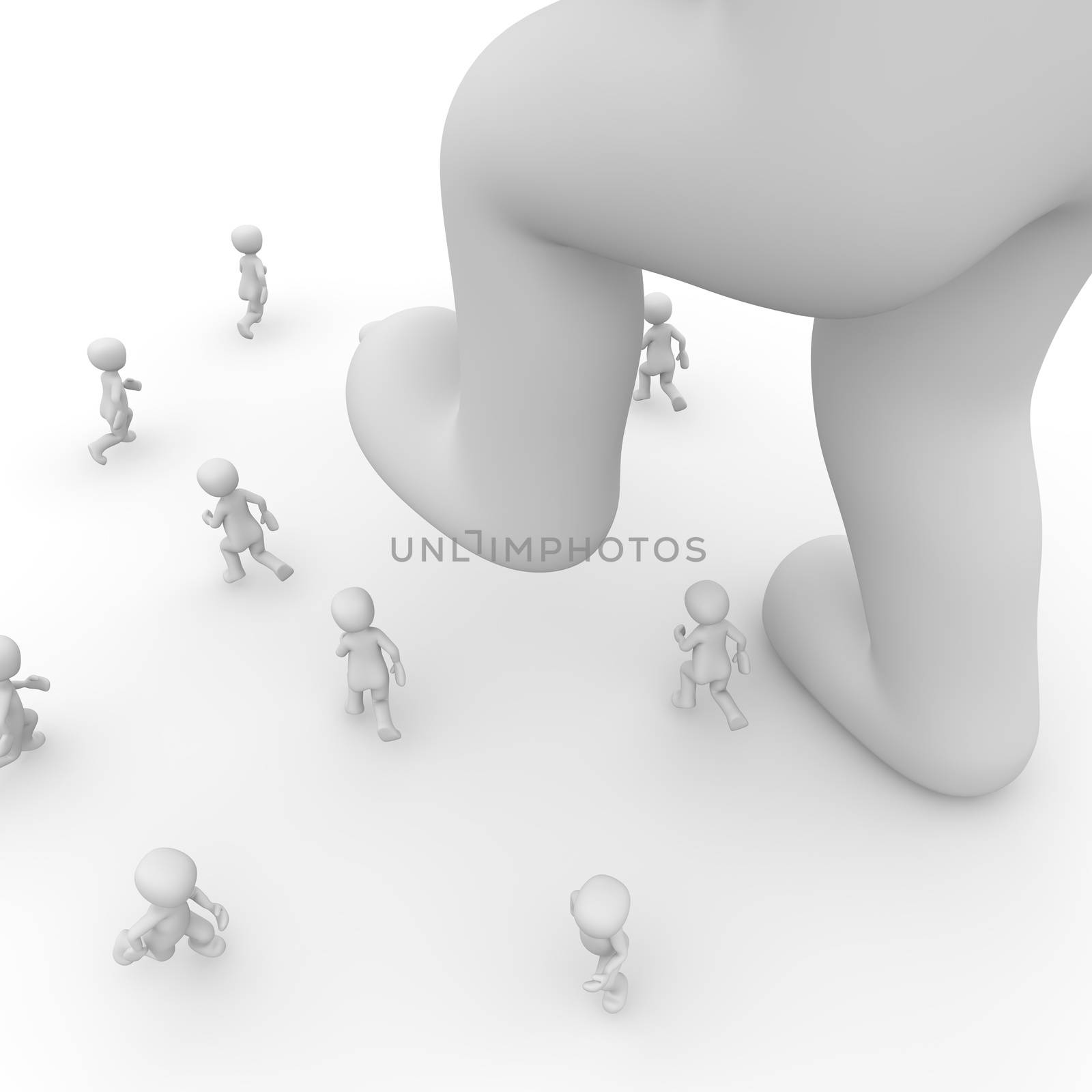 Stomp on people by 3DAgentur