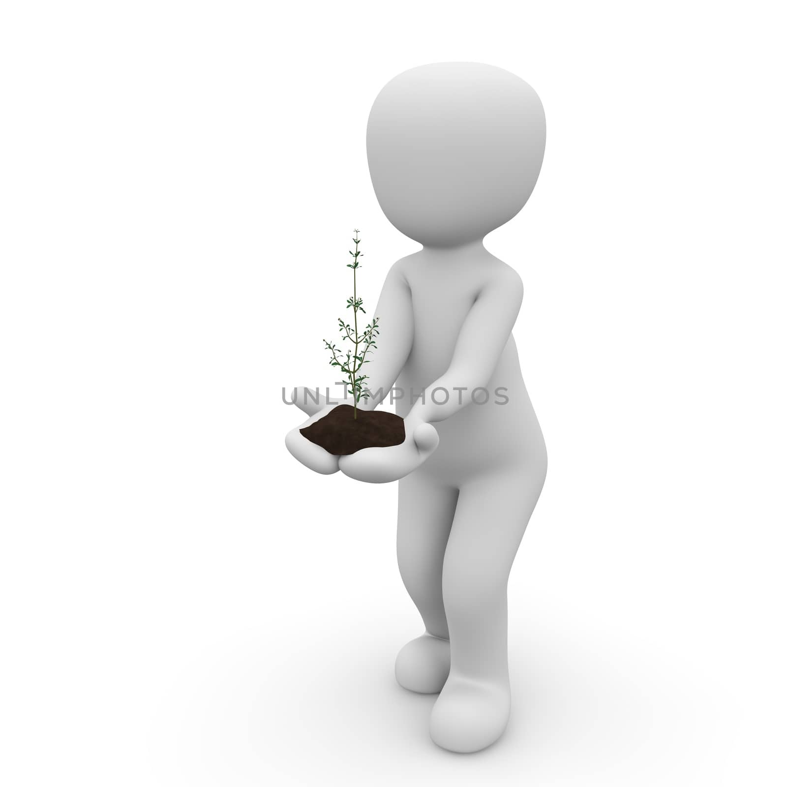 Plant in hand by 3DAgentur