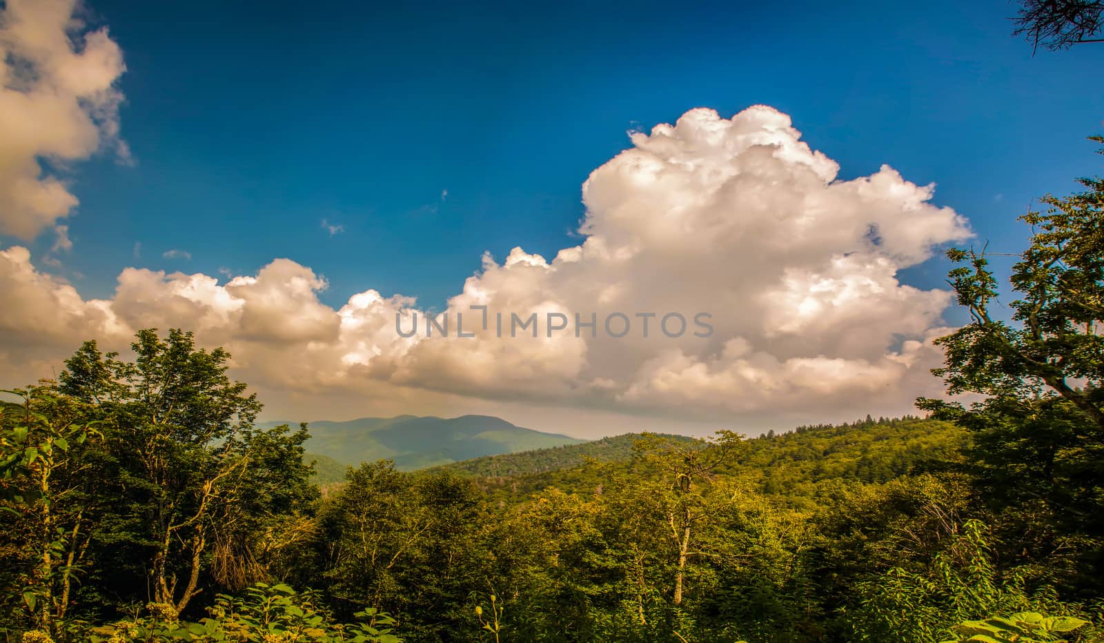 Blue Ridge Parkway Scenic Mountains Overlook by digidreamgrafix