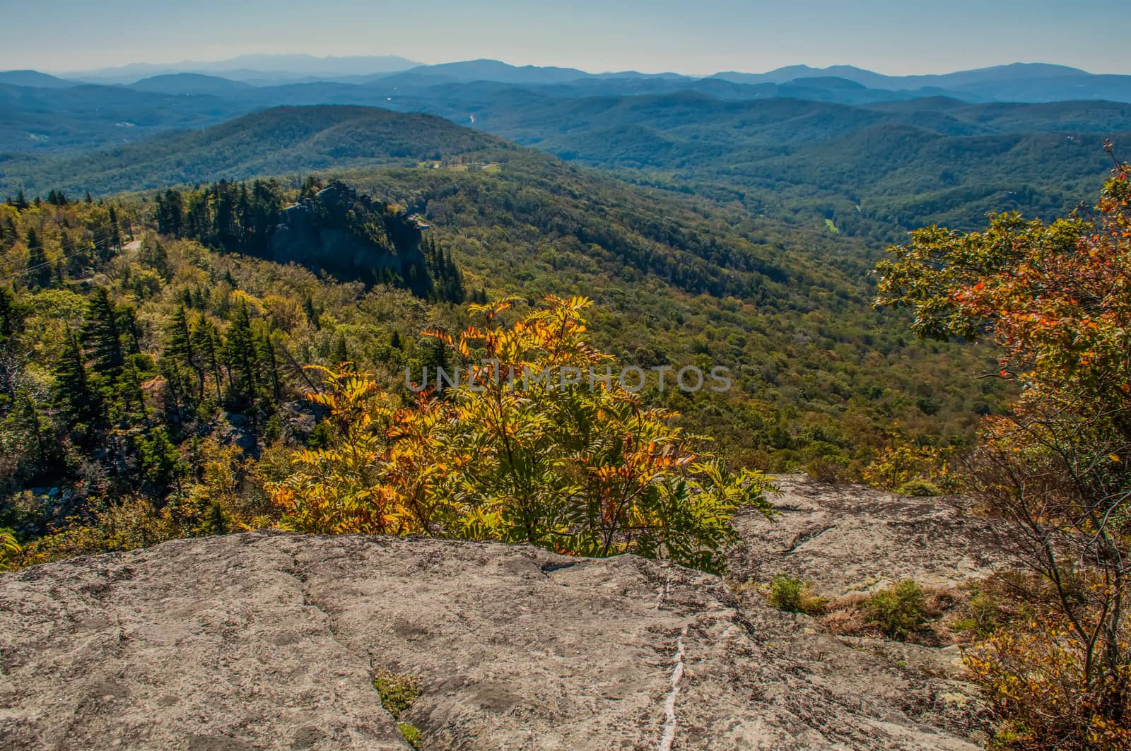 Blue Ridge Parkway Scenic Mountains Overlooking beautiful landscapes