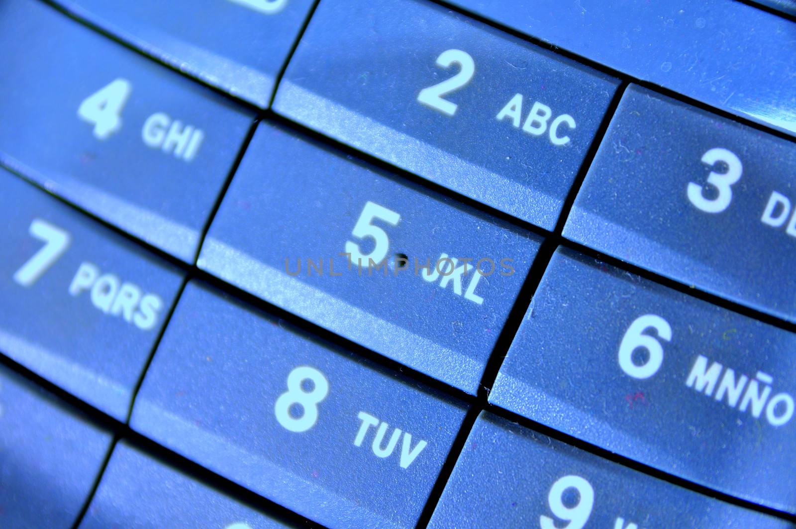 telephone keypad blue desktop