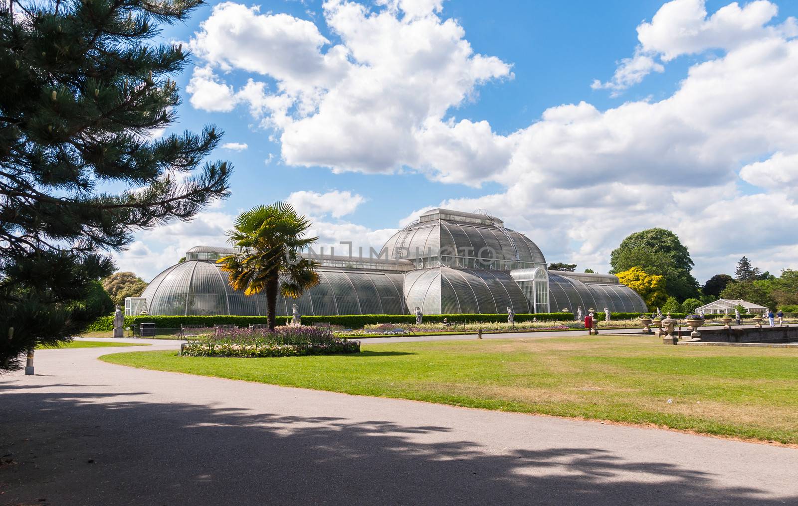 Palm House in Kew Royal Botanic Gardens, London, England