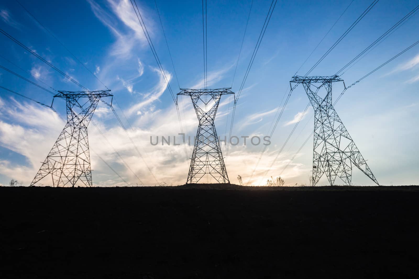 Electricity Supply Towers by ChrisVanLennepPhoto