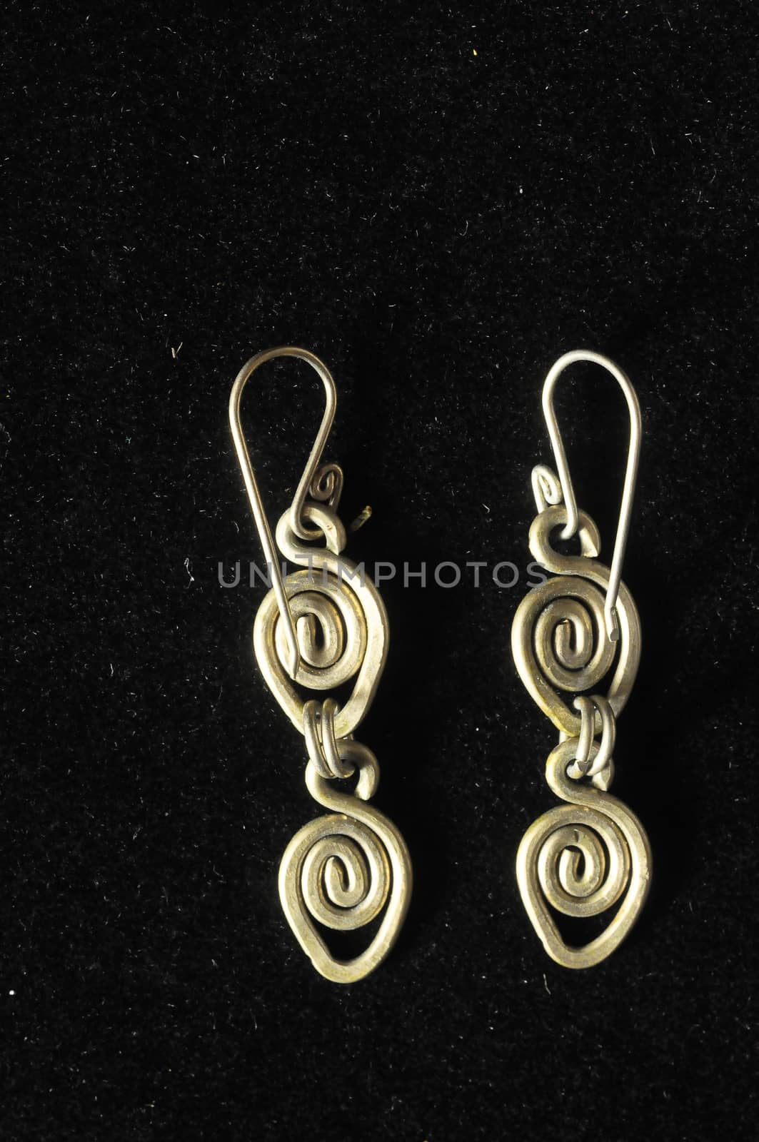 Handmade Silver Jewelry on a Black Background