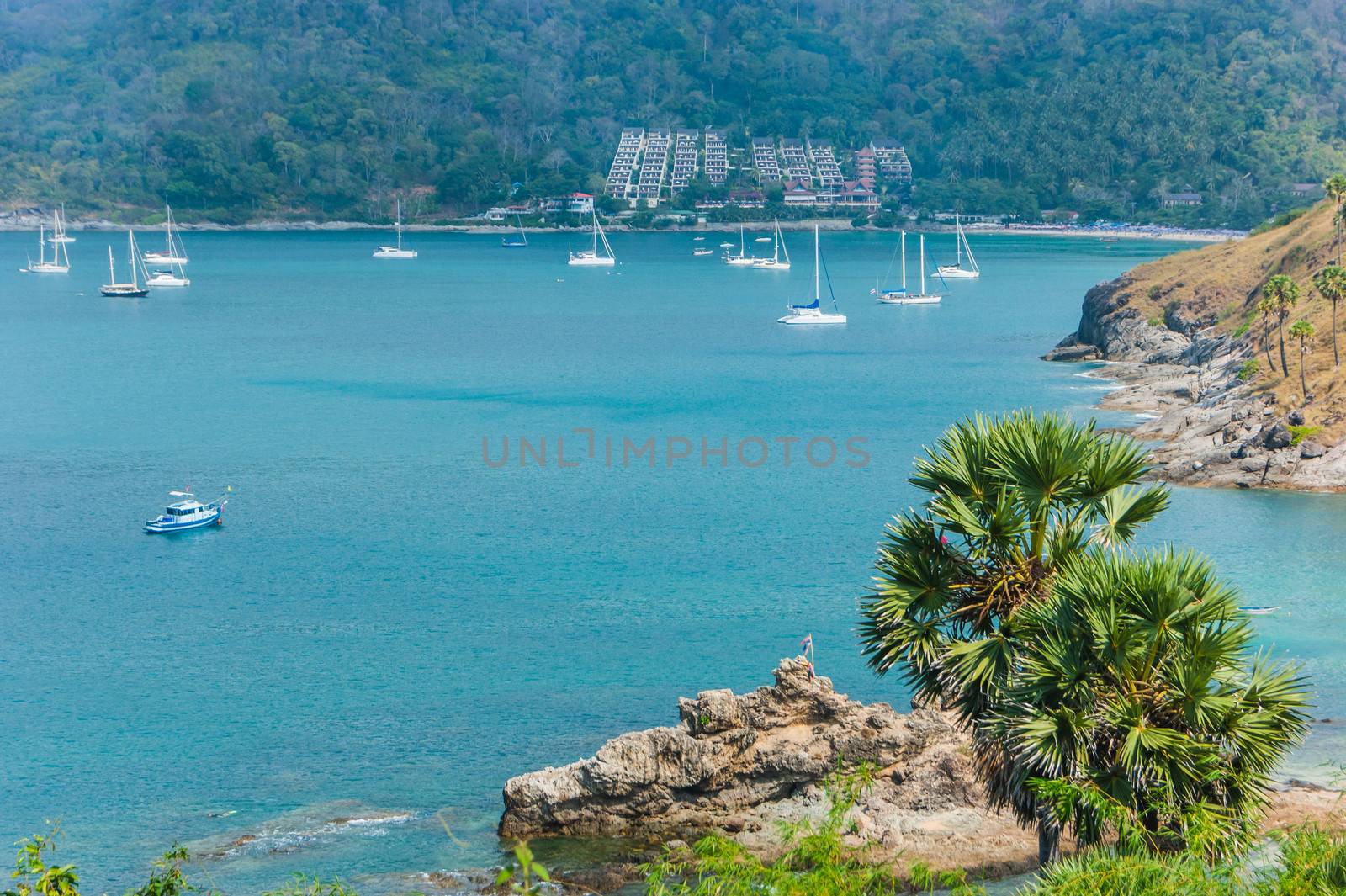 Beautiful view of Phuket island from viewpoint