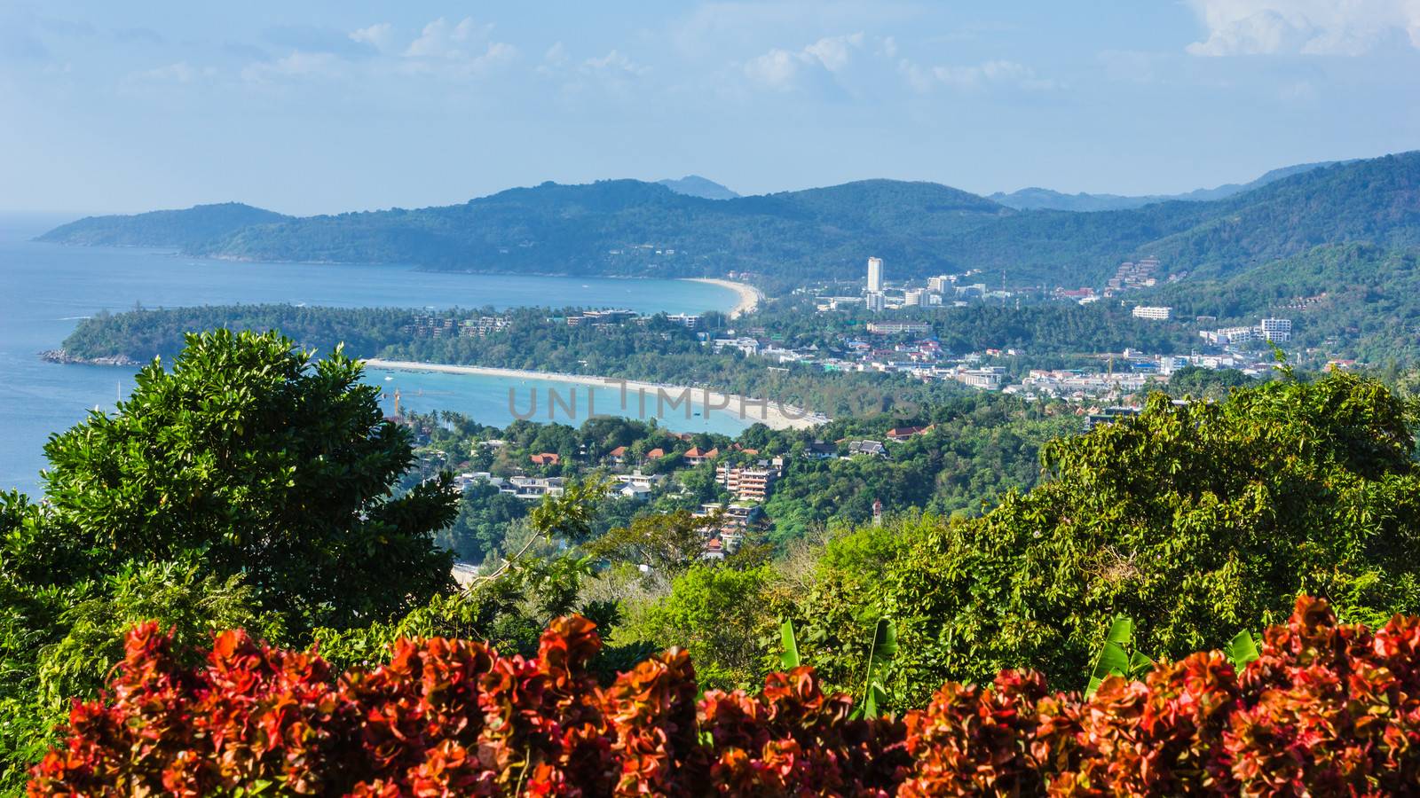 Beautiful view of Phuket island from viewpoint