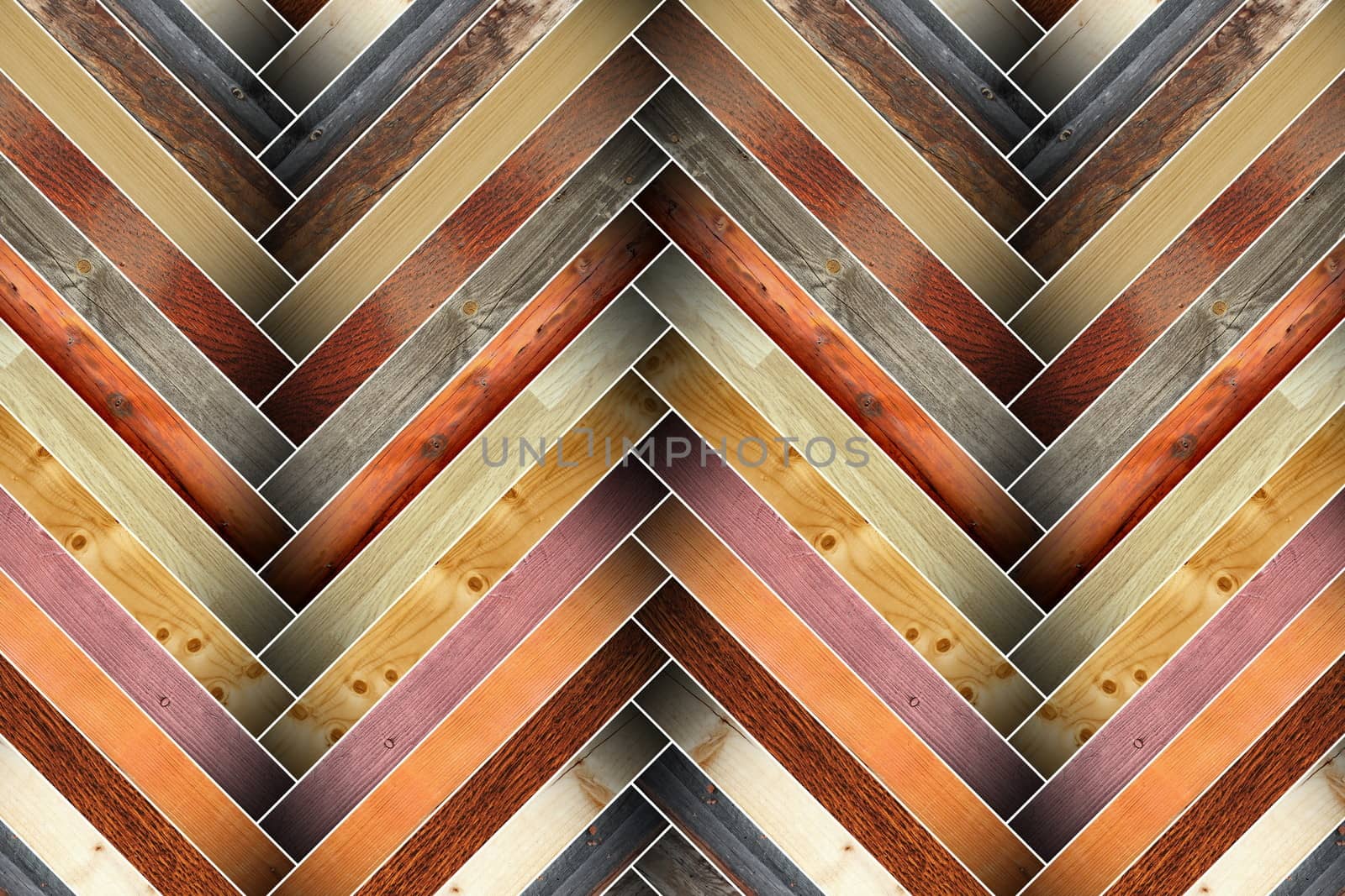 colorful wooden tiles forming parquet pattern for your design