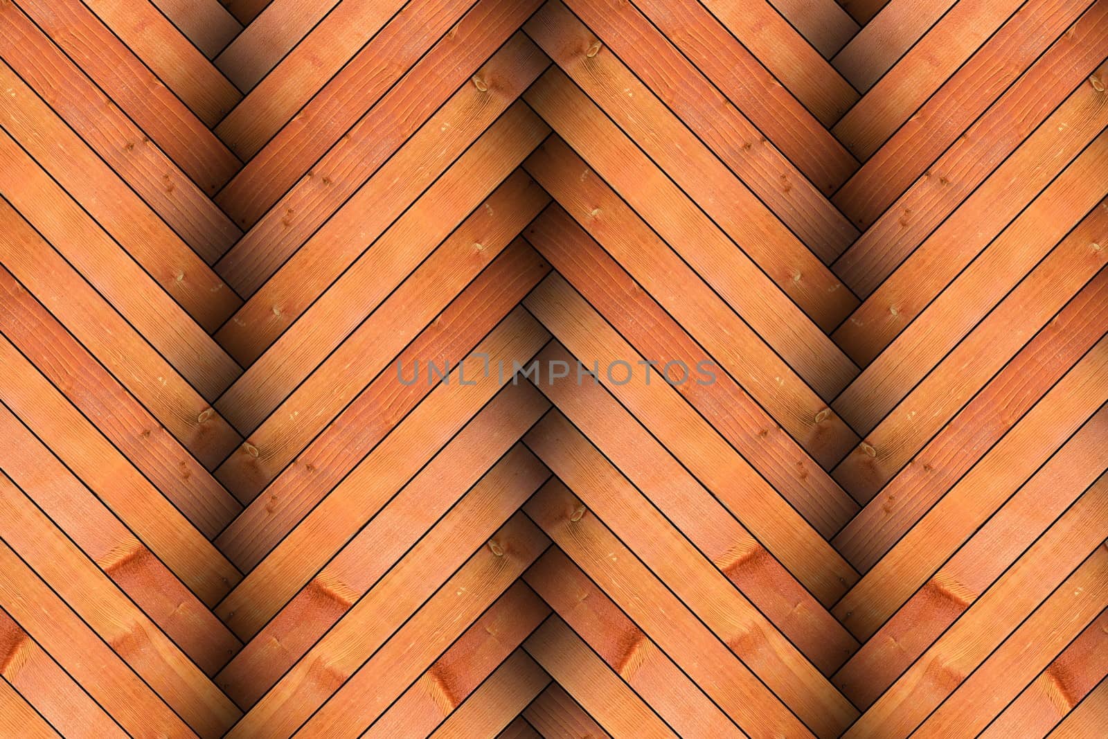design of new wooden parquet tiles mounted on the floor
