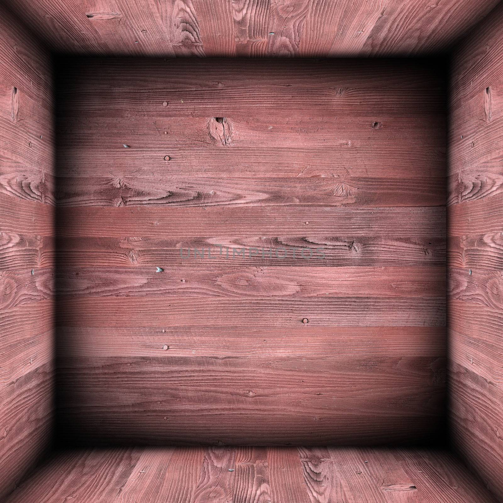 empty wooden finishing room background for your design