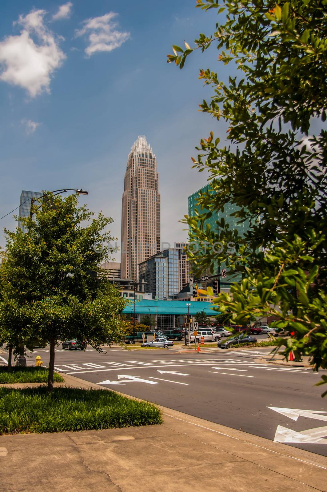 Uptown Charlotte, North Carolina Cityscape by digidreamgrafix