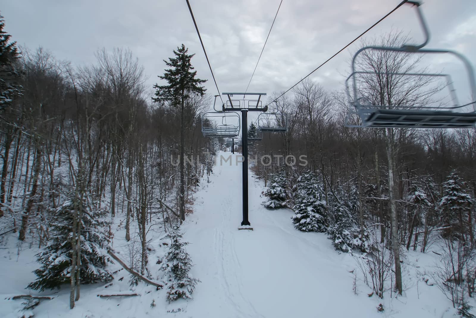 night skiing at skiing resort in west virginia