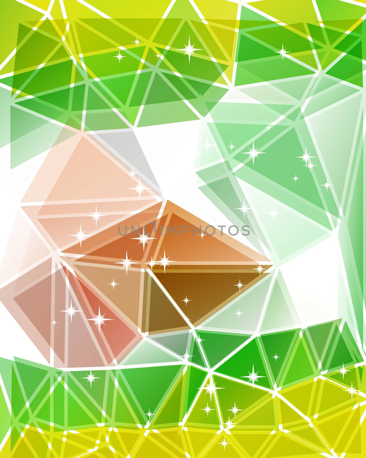 Colorful mosaic triangle background by Rasveta
