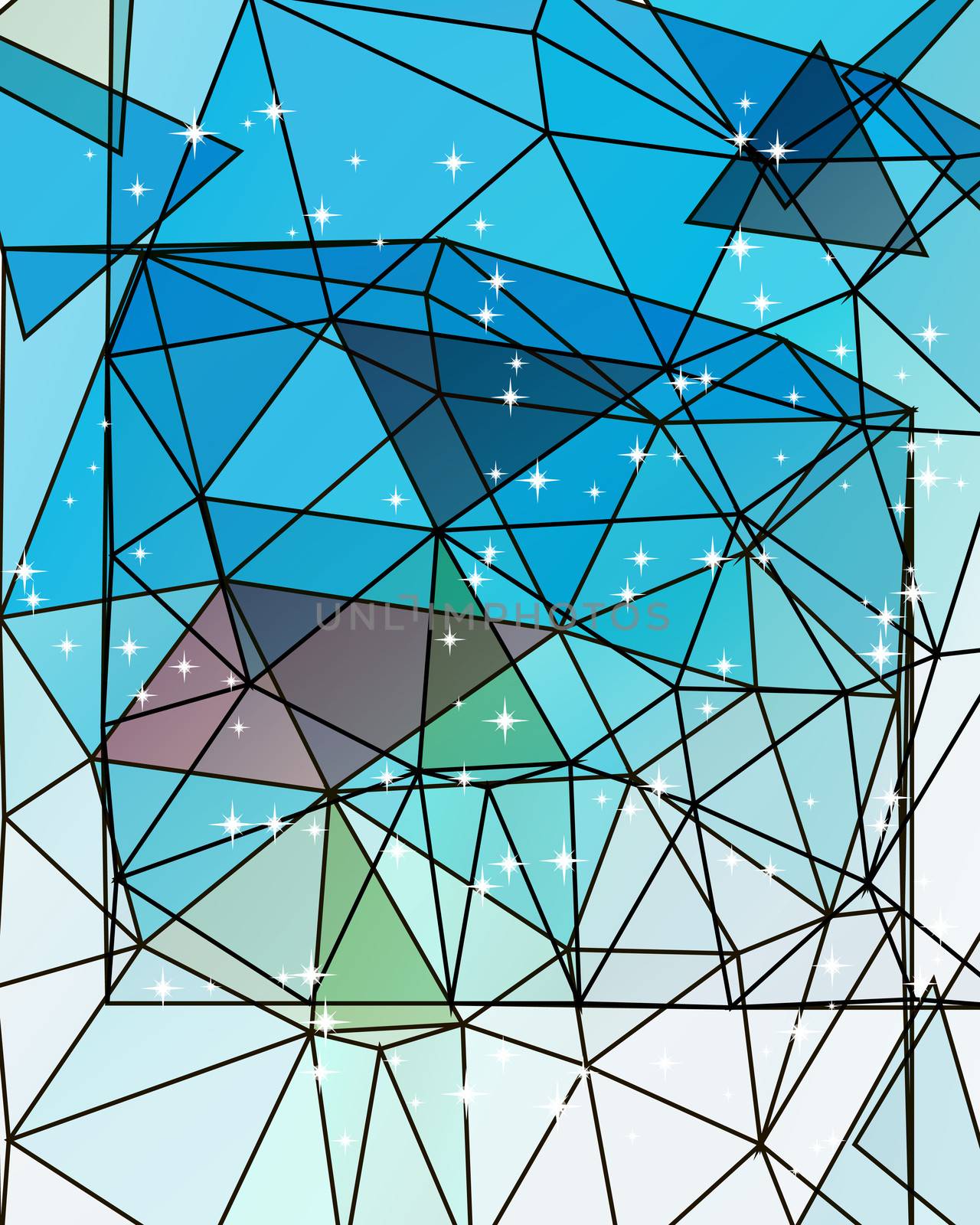 Colorful mosaic triangle background by Rasveta