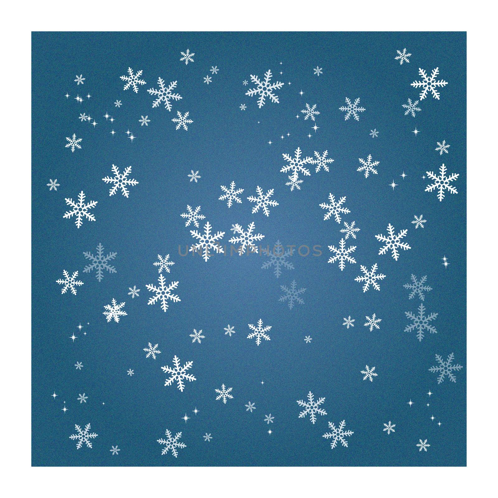 Holiday Season Snow Flake Card by Rasveta
