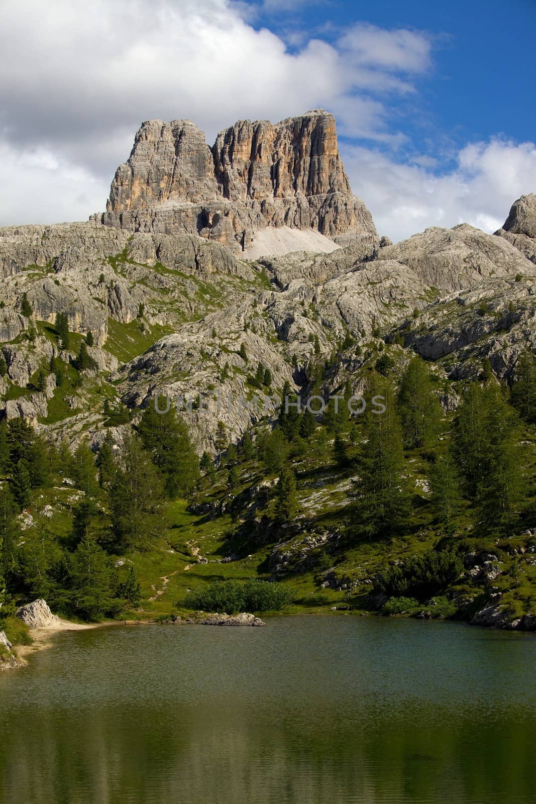 High mountain cliffs in the Dolomites