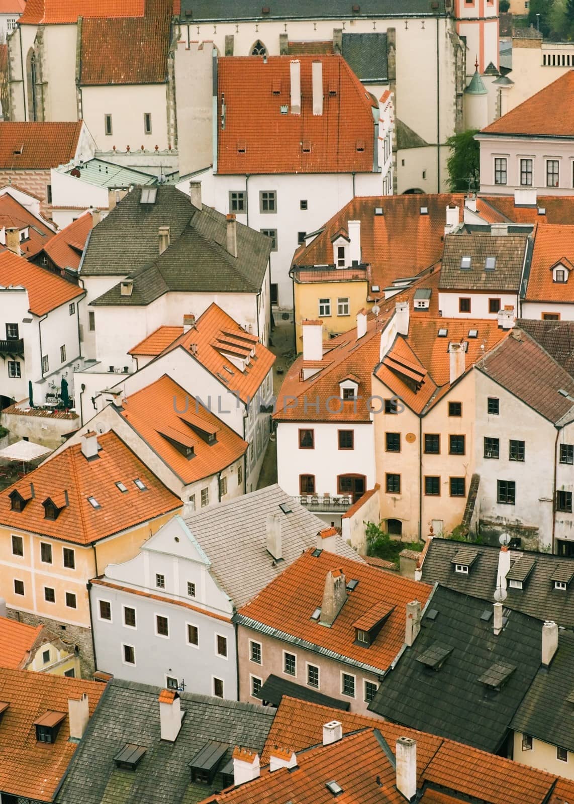 View of Cesky Krumlov, a small town in the south of the Czech Republic