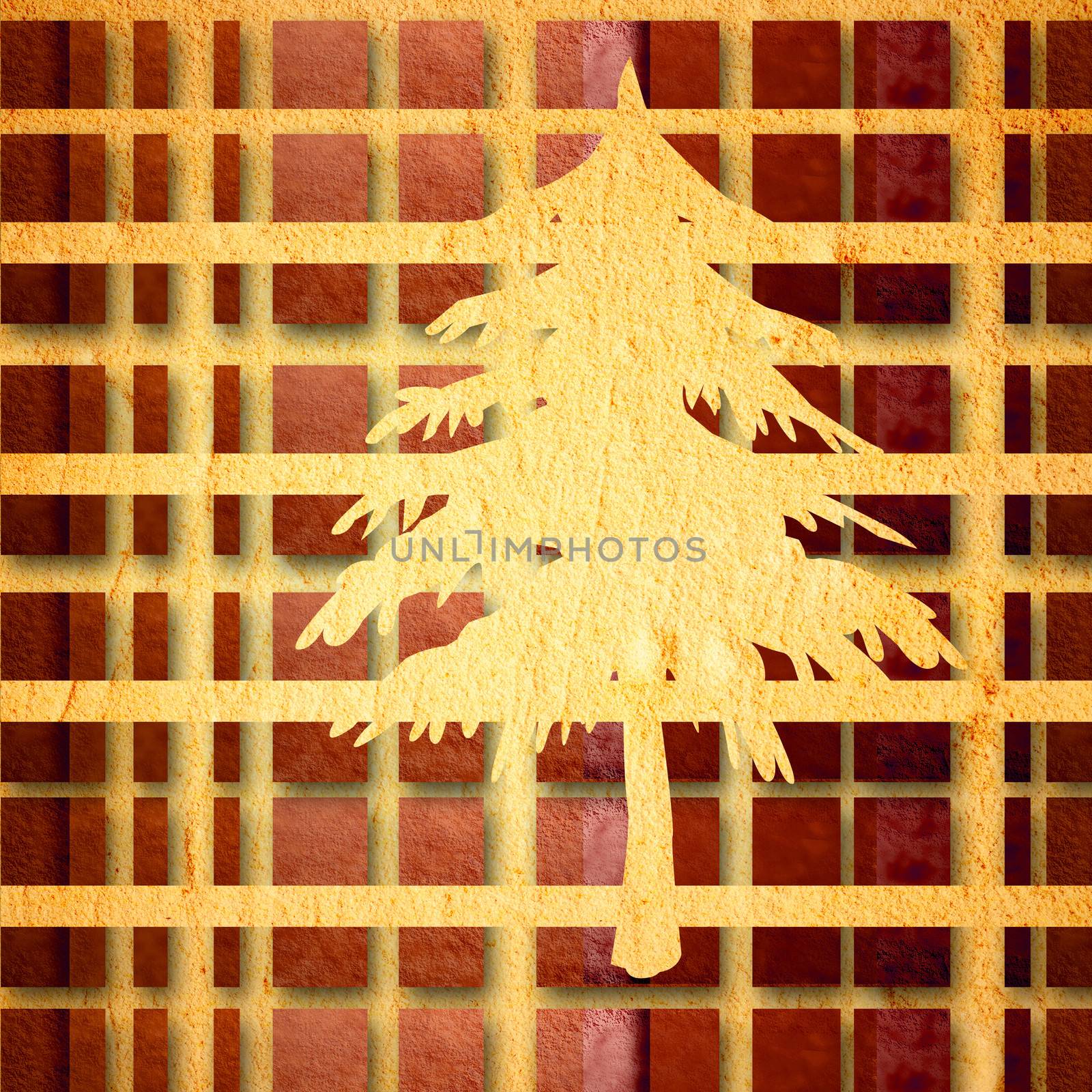 Christmas tree background by Carche