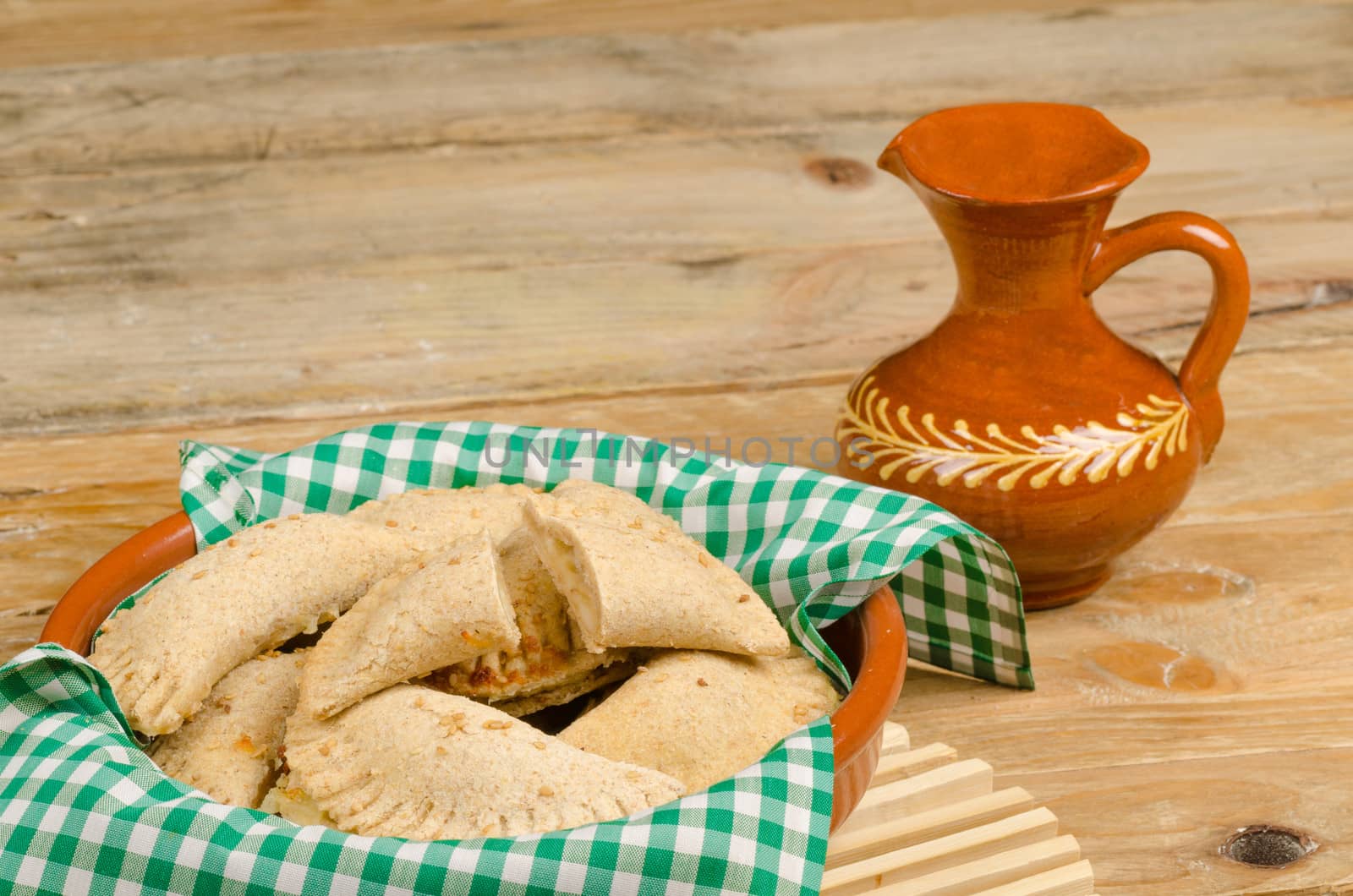 Traditional bourek, a sweet stuffed pastry