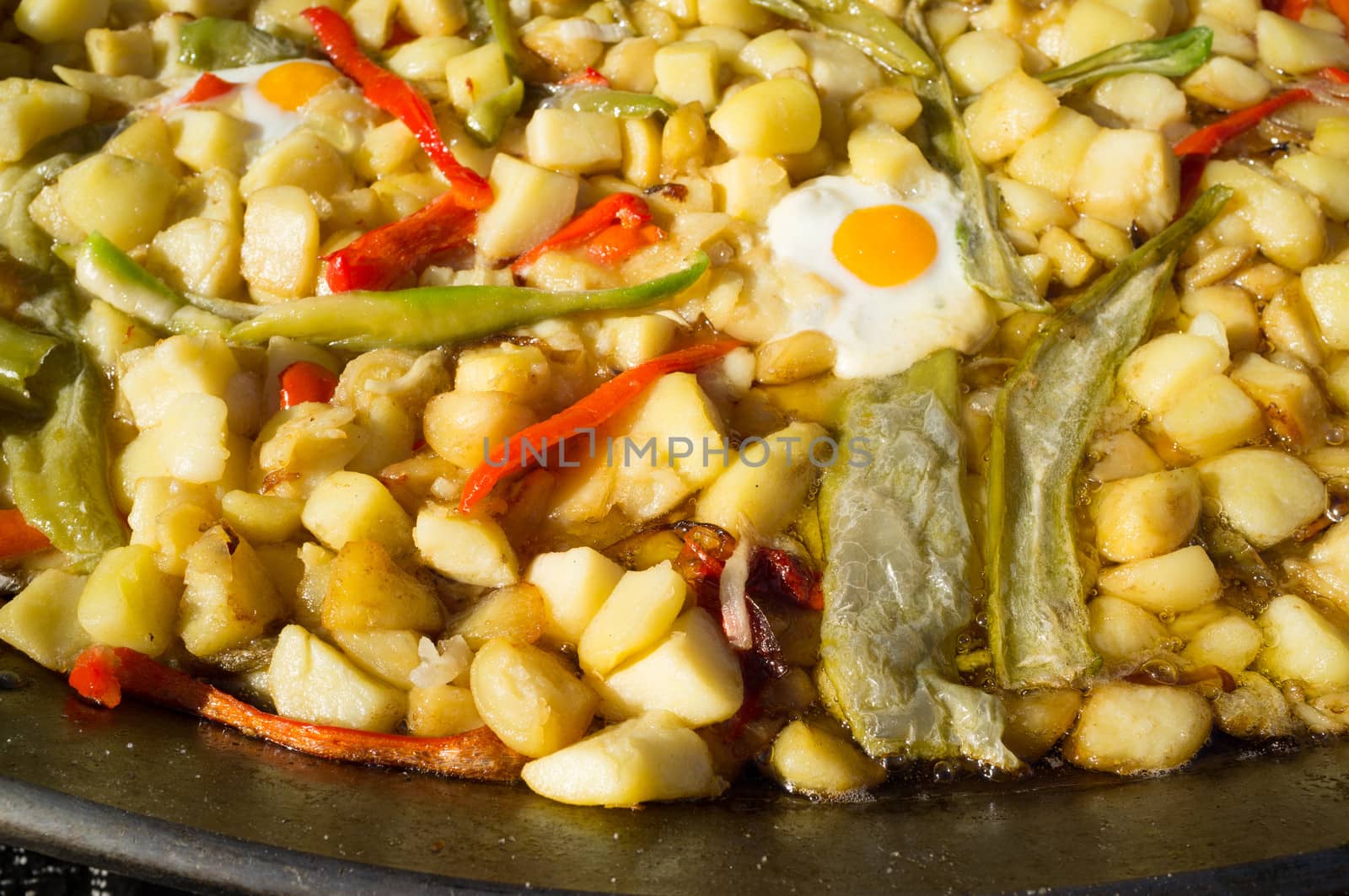 Patatas a lo pobre, a traditional Spanish vegetable stew