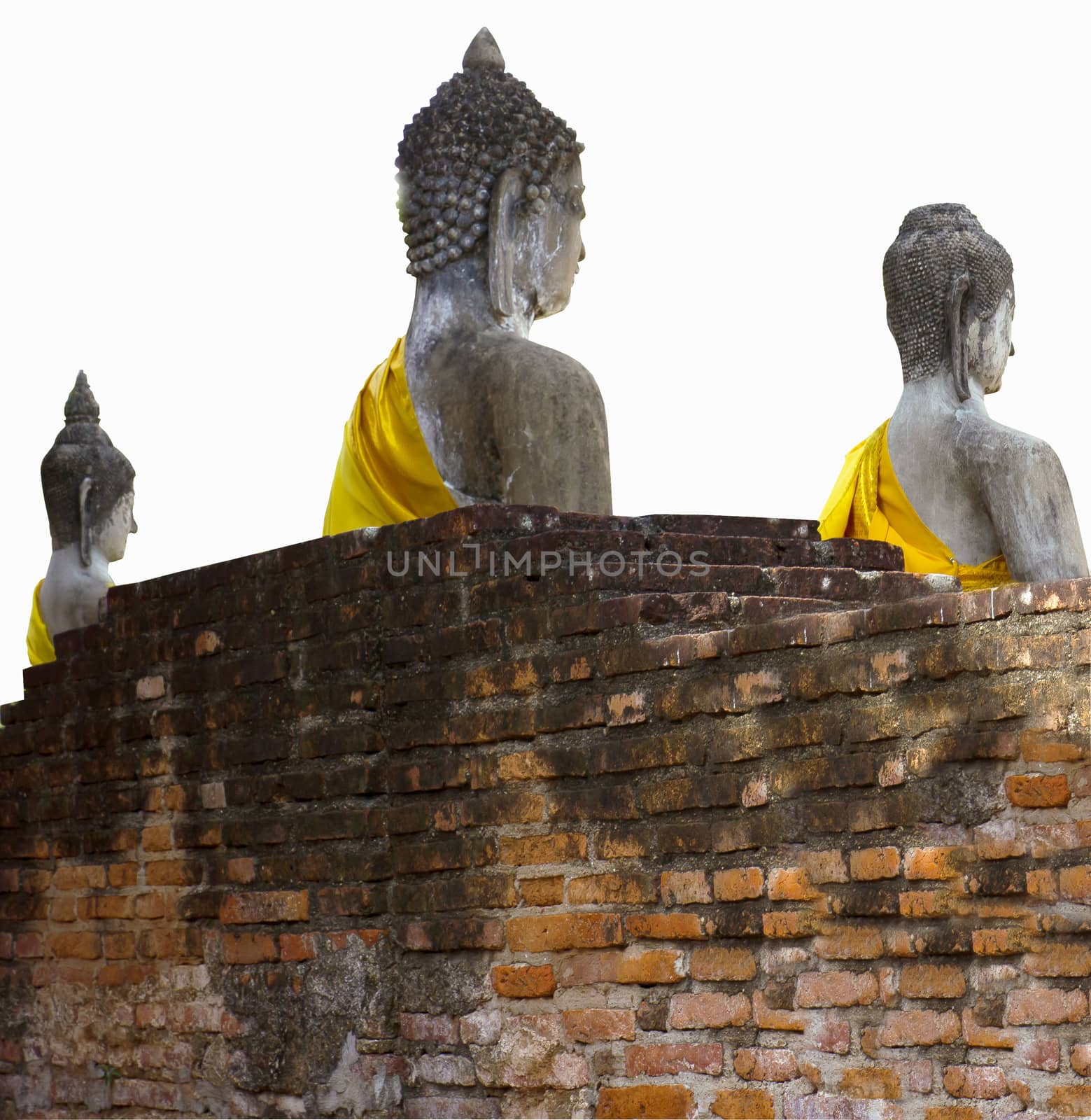 Buddha's head from back - ayutthaya Thailand by sutipp11