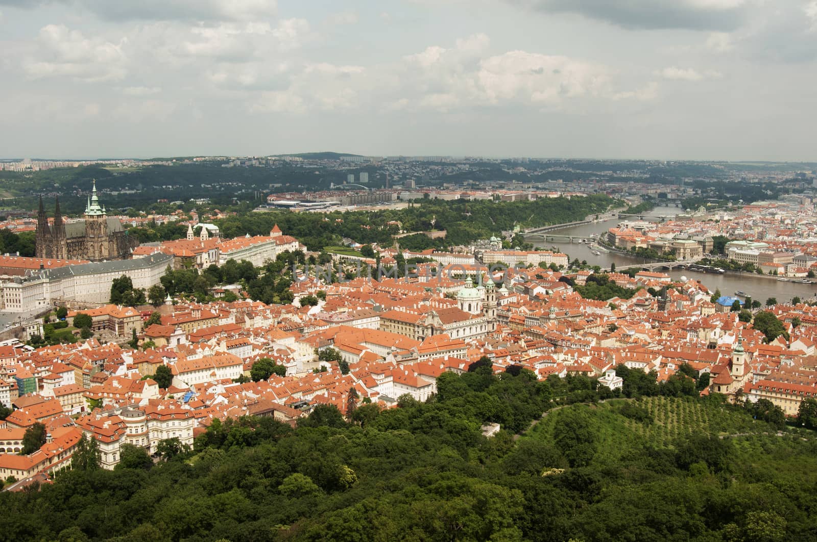 View from Petrin Lookout Tower, Prague - Czech Republic by rodrigobellizzi