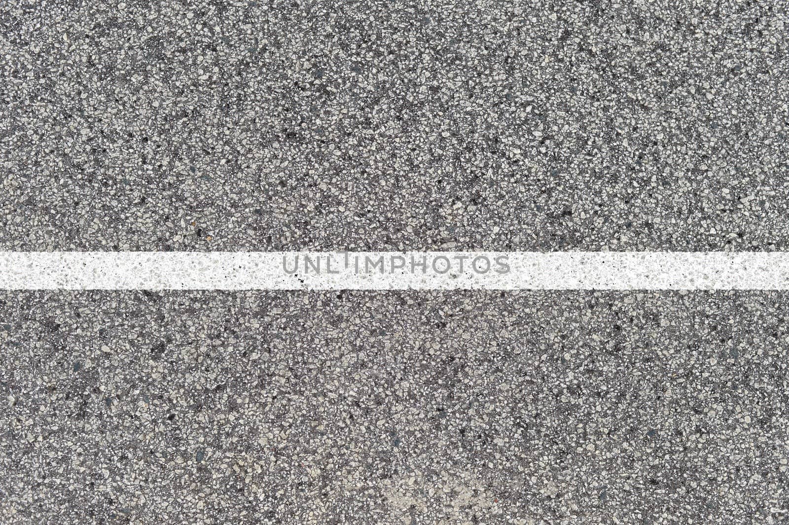 A close up shot of road markings