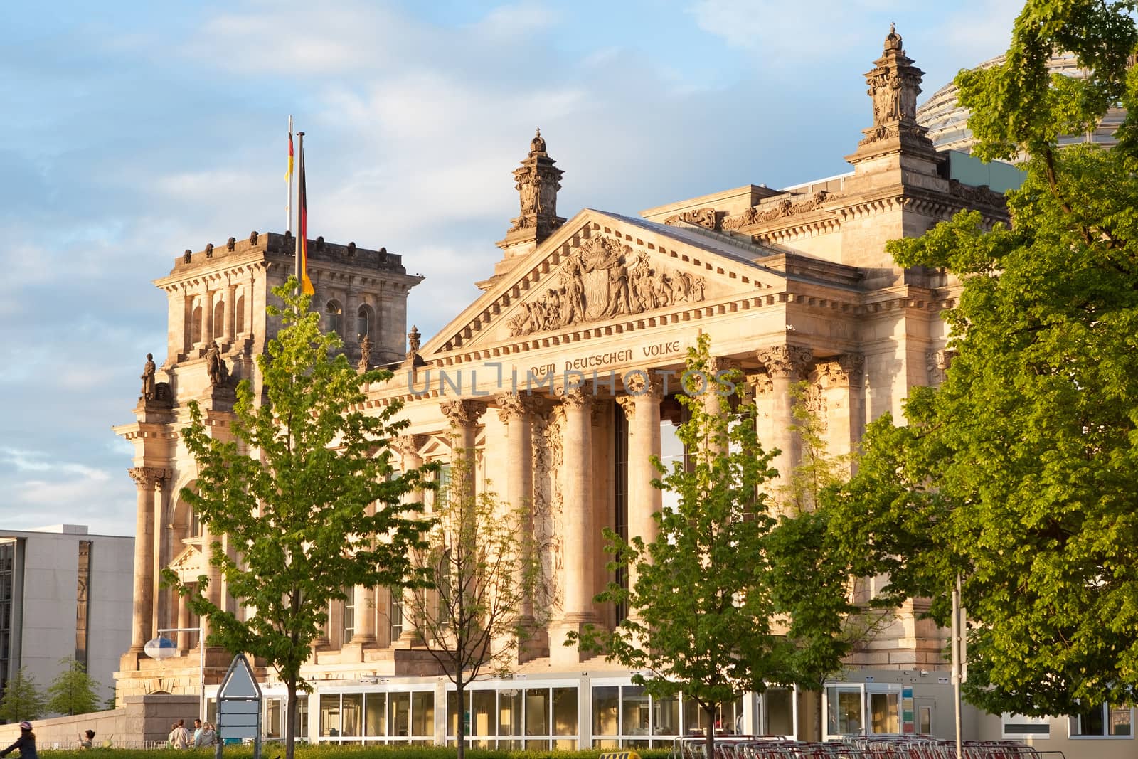 Photo of Reichstag at sunset. Berlin, Germany,,,