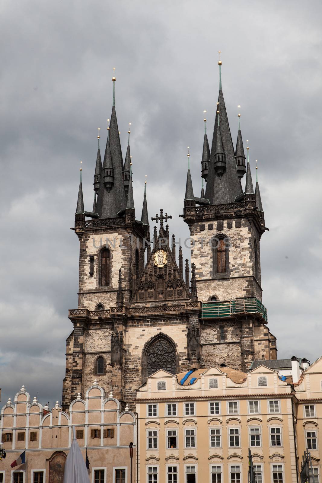 Gothic Tyn Church, Old Town, (Star�� m��sto), Prague, Czech Republic