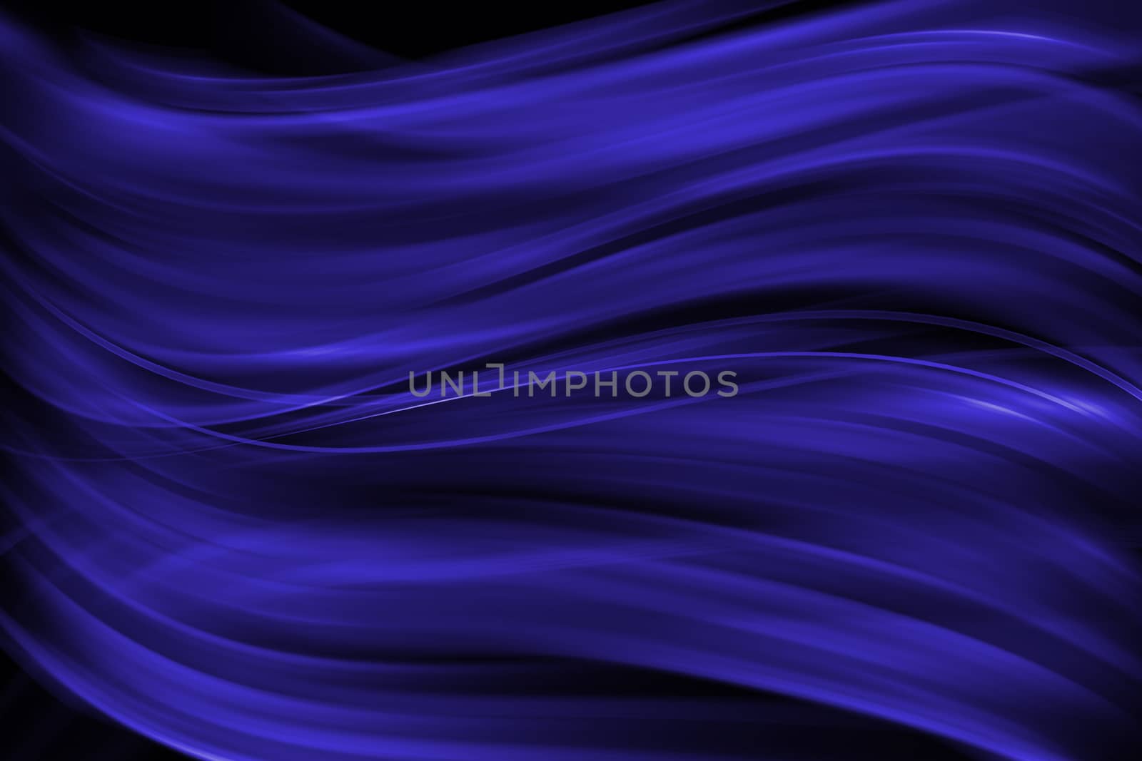 Bright blue abstract lines on dark background