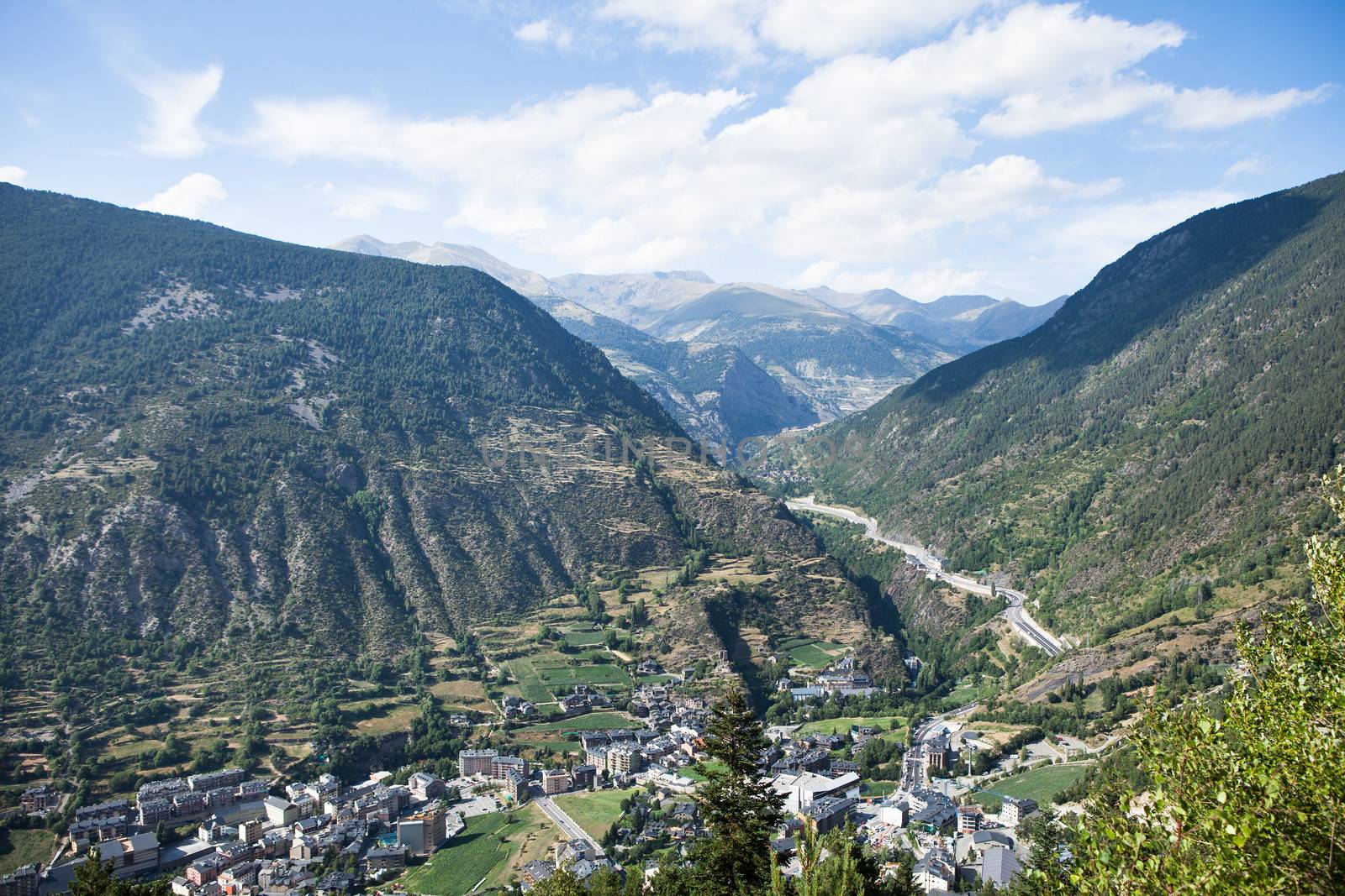 View of the Andorra la Vella, Andorra by AndreyPopov