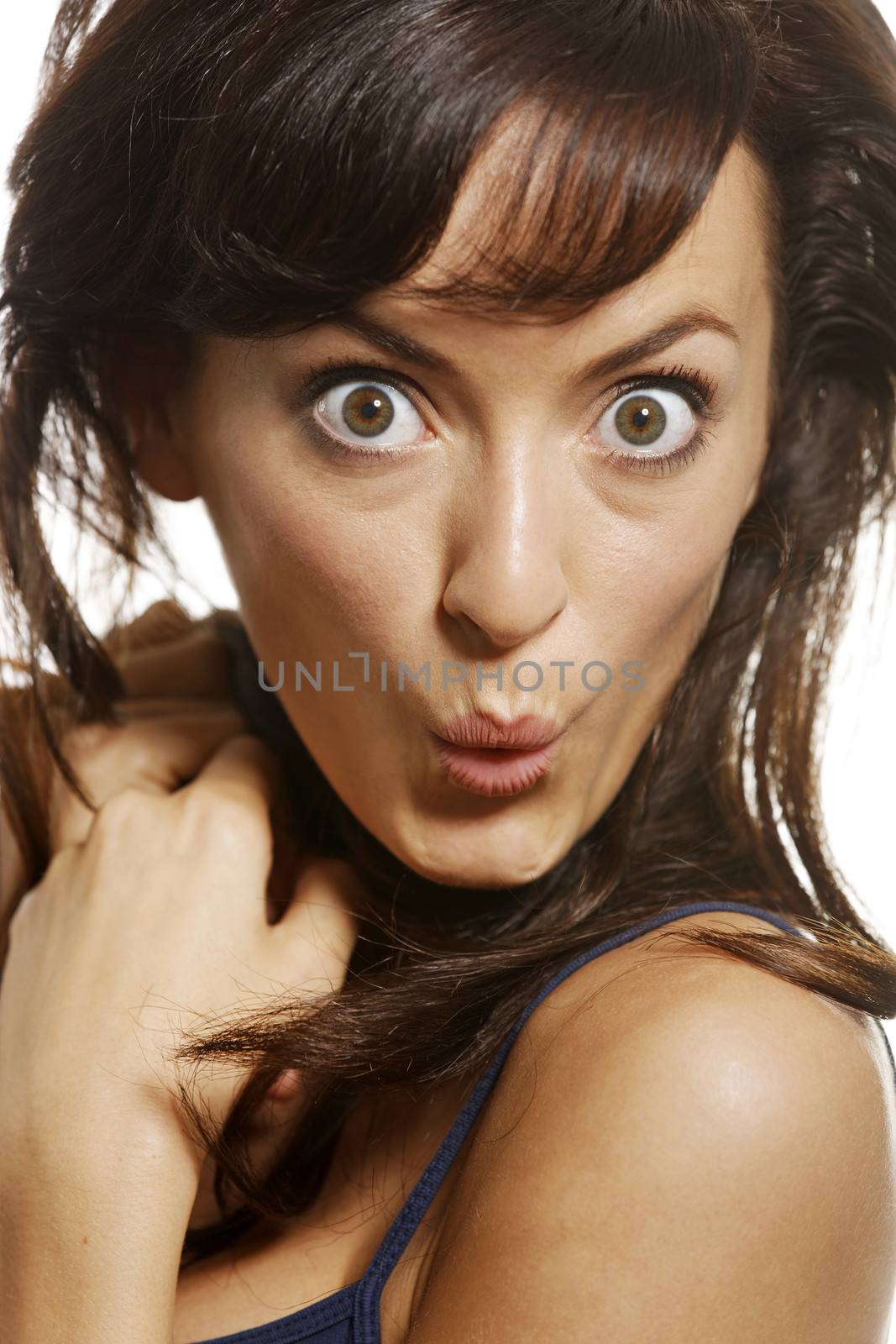 Woman with surprised look by studiofi