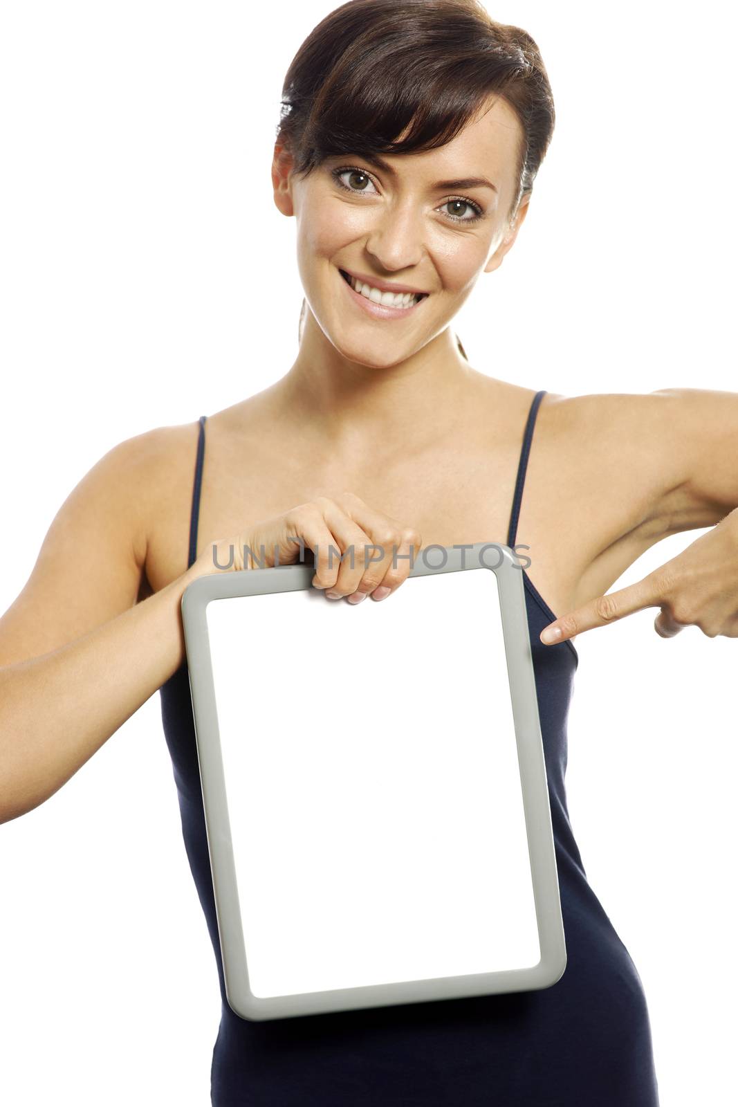 Woman holding wipe board by studiofi