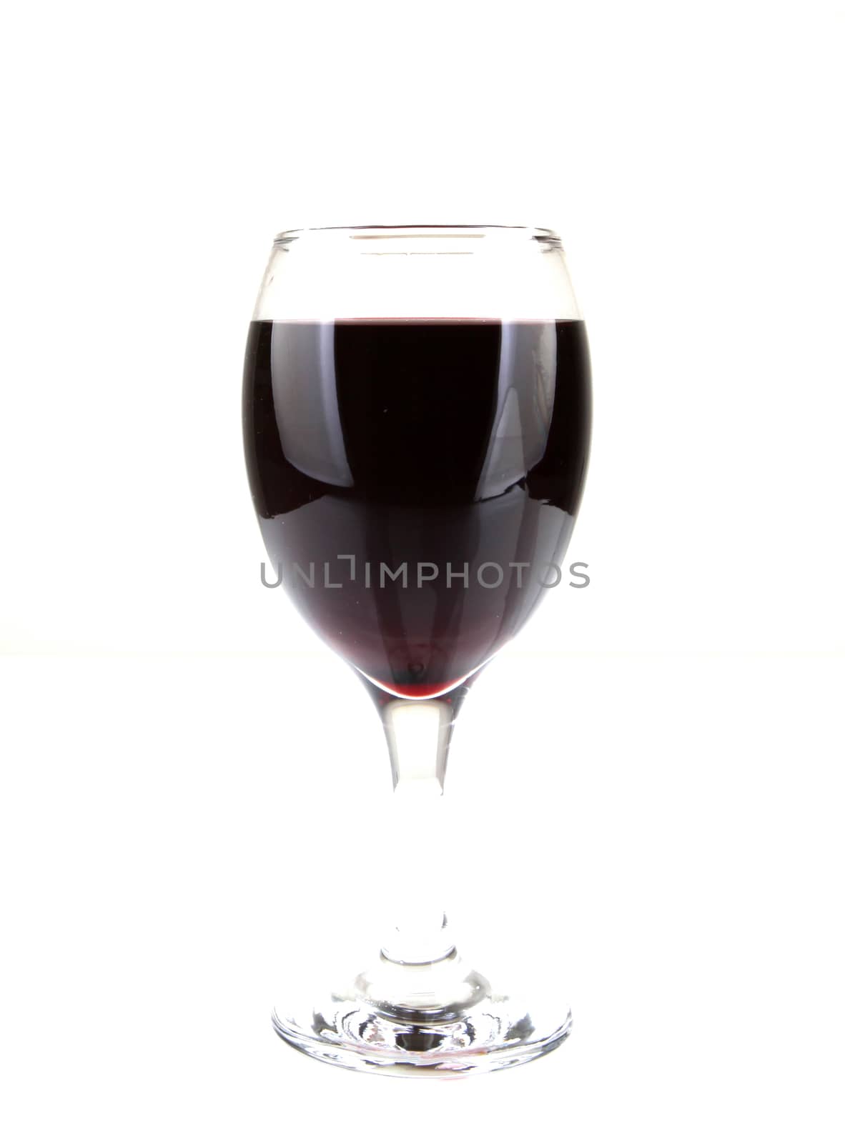 Red Wine On White Background
