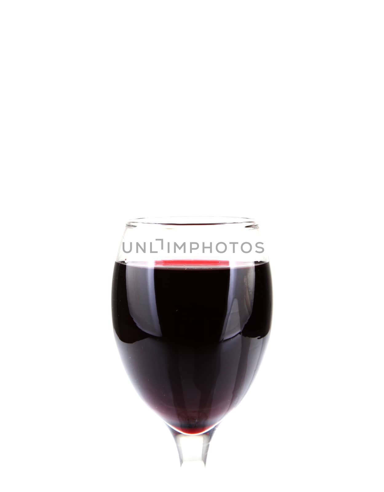 Red Wine On White Background