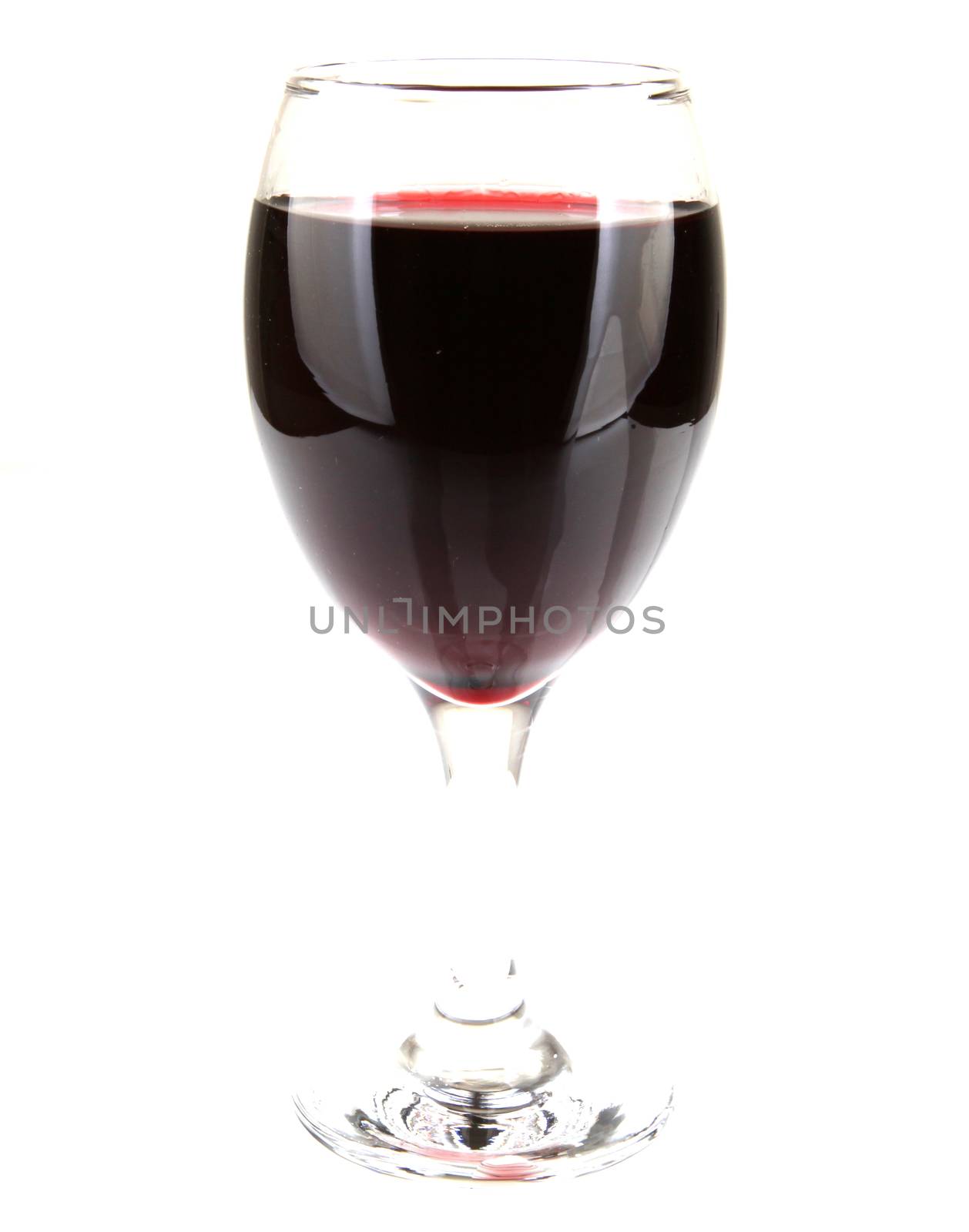 Red Wine On White Background