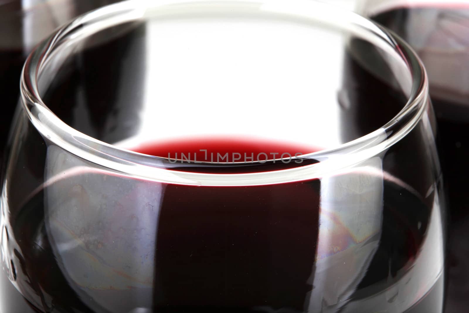 Red Wine On White Background