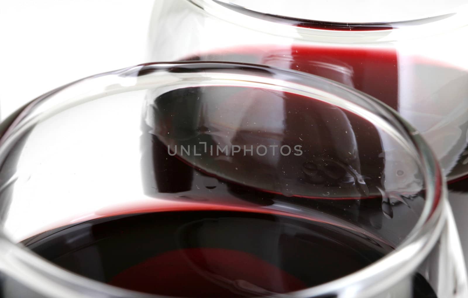 Red Wine On White Background