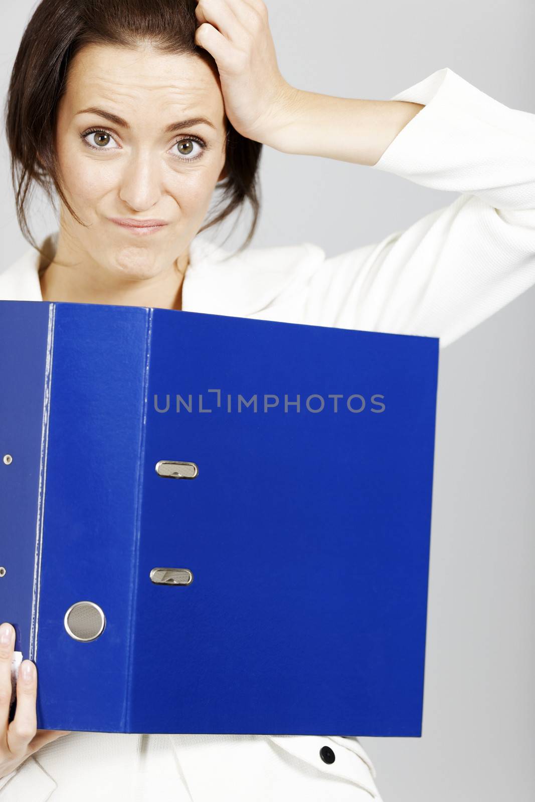 Woman with folders by studiofi
