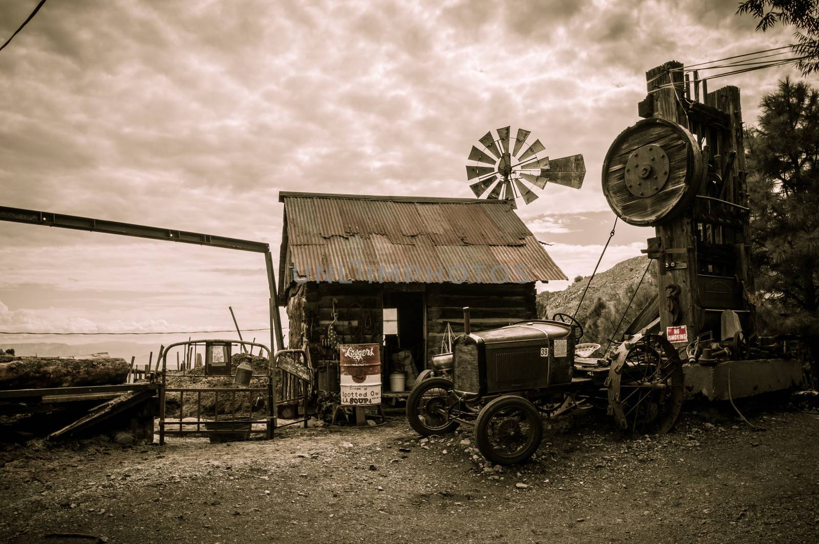 Jerome Arizona Ghost Town mine windmill wild western