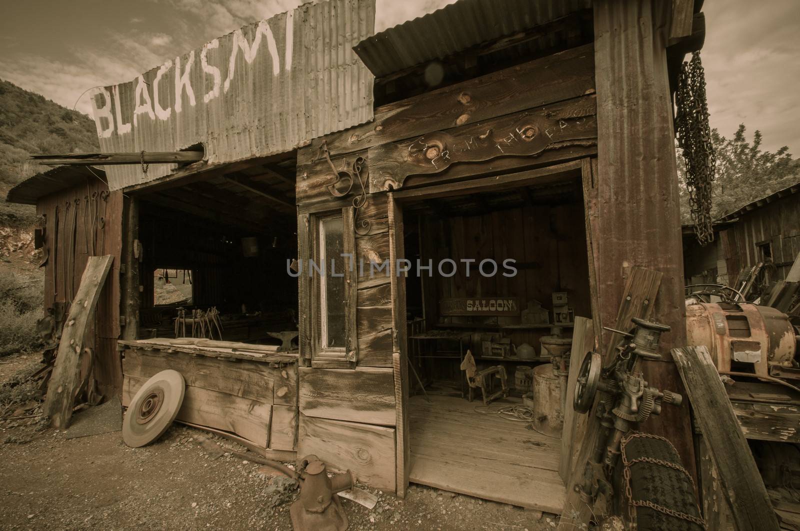 Jerome Arizona Ghost Town mine and saloon