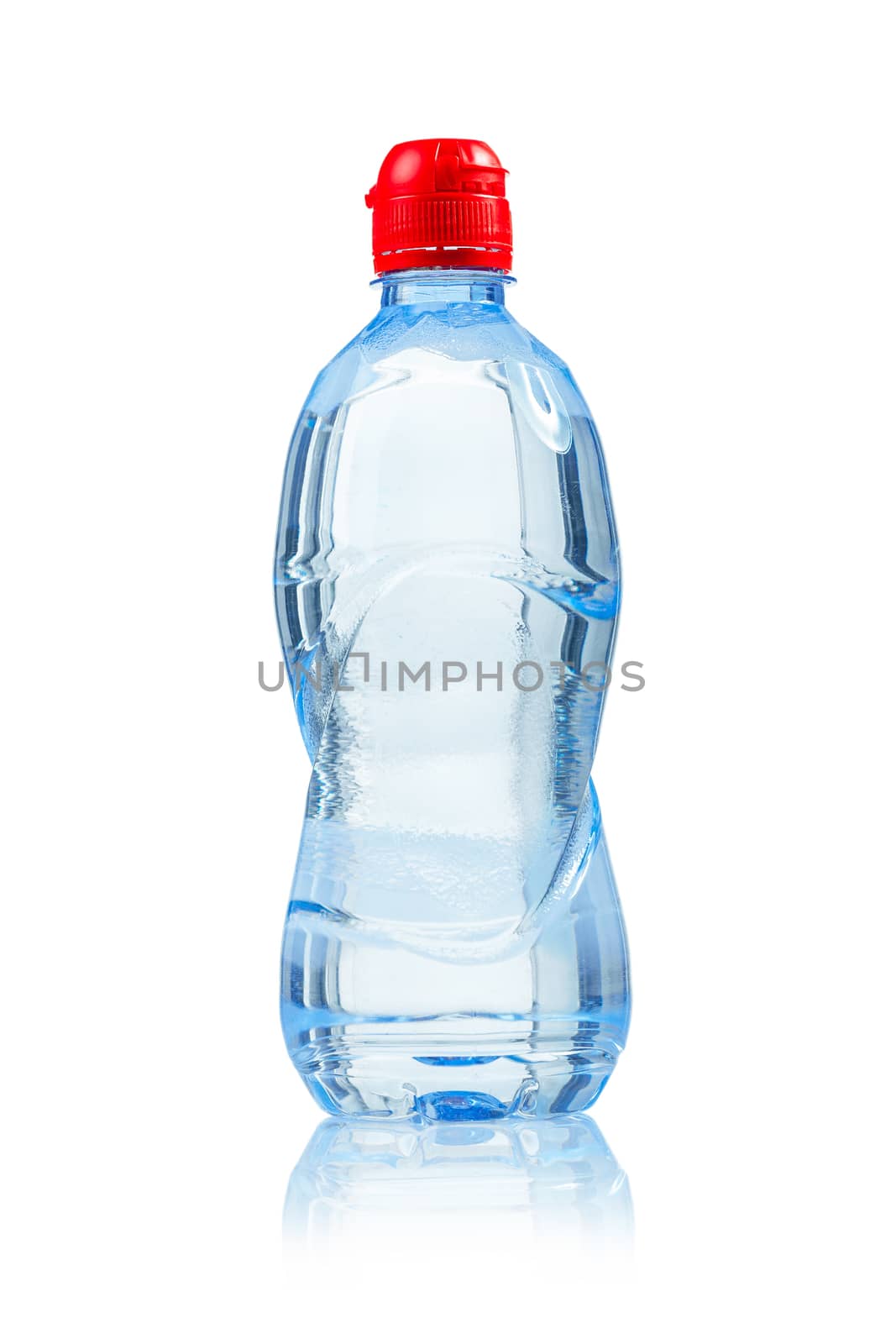 small bottle of water isolated by mihalec